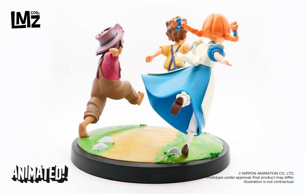 The Adventures of Tom Sawyer Animated! Statue Tom, Huck & Becky 23 cm