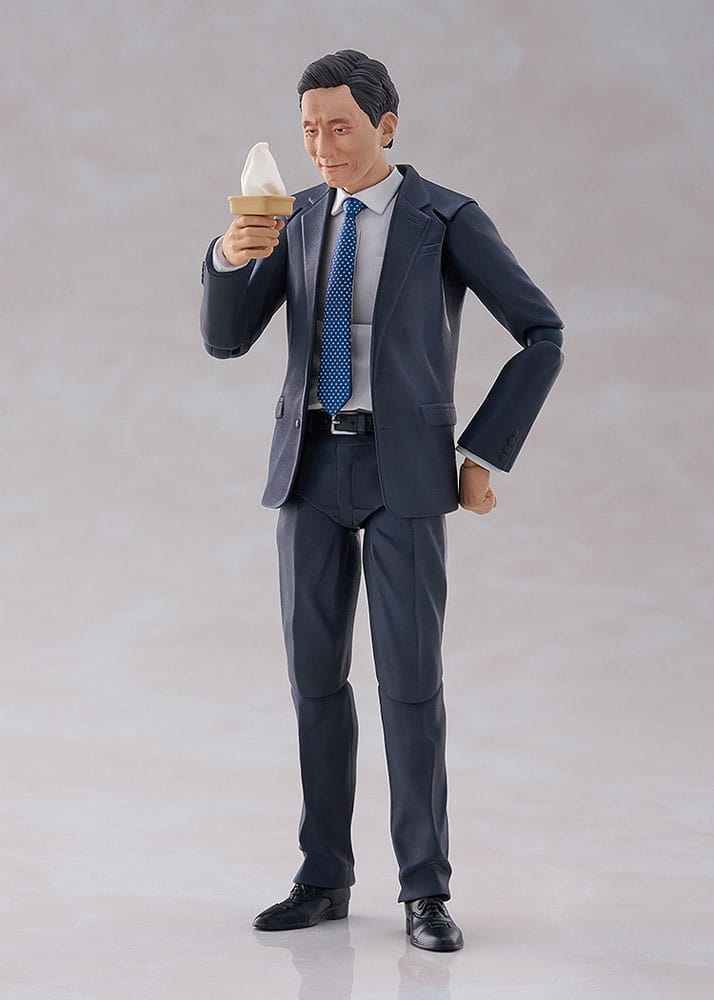 Solitary Gourmet Figma Action Figure Goro Inogashira Yutaka Matsushige Ver. Renewal Edition - Nostalgic Teishoku Restaurant Set 17 cm