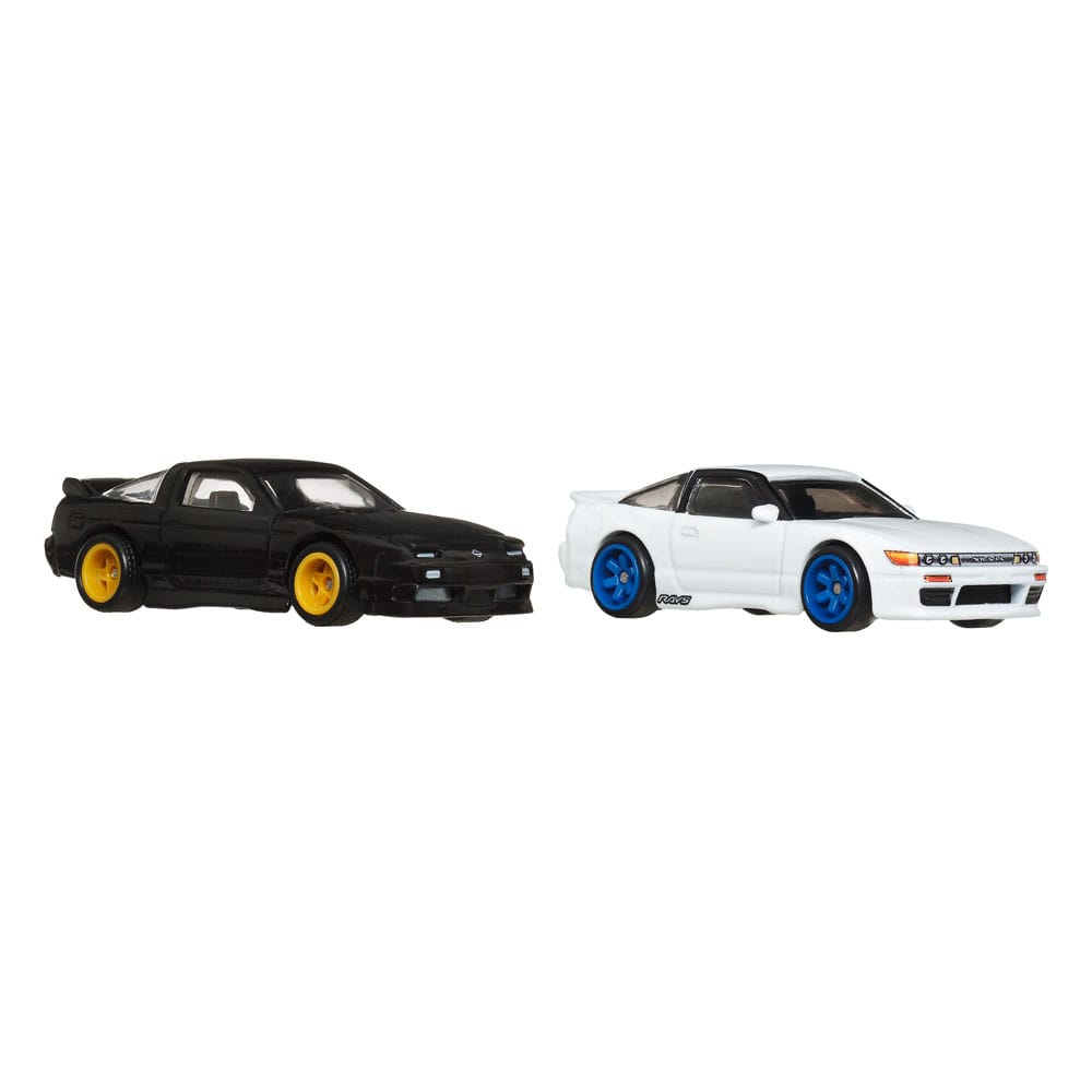 Hot Wheels Premium Car Culture Diecast Vehicle 2-Pack 1/64 '96 Nissan 180SX Type X & Nissan SilEighty