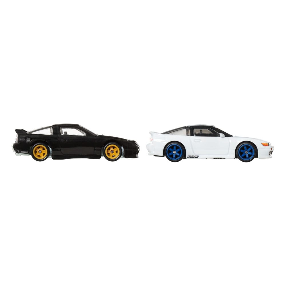 Hot Wheels Premium Car Culture Diecast Vehicle 2-Pack 1/64 '96 Nissan 180SX Type X & Nissan SilEighty
