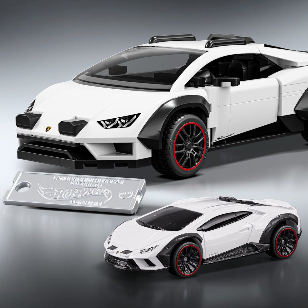 Hot Wheels Speed Mattel Brick Shop Building Set 1/32 Lamborghini Huracán Sterrato