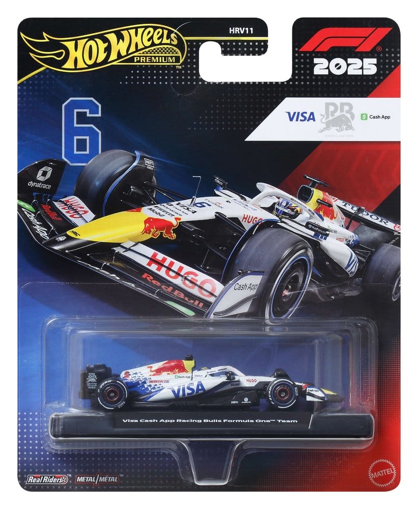 Formula 1 Hot Wheels Premium Die-Cast Vehicle 1/64 Visa Cash App Racing Bulls F1 Team