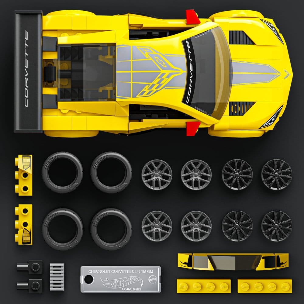 Hot Wheels Speed Mattel Brick Shop Building Set 1/32 '20 Corvette C8.R
