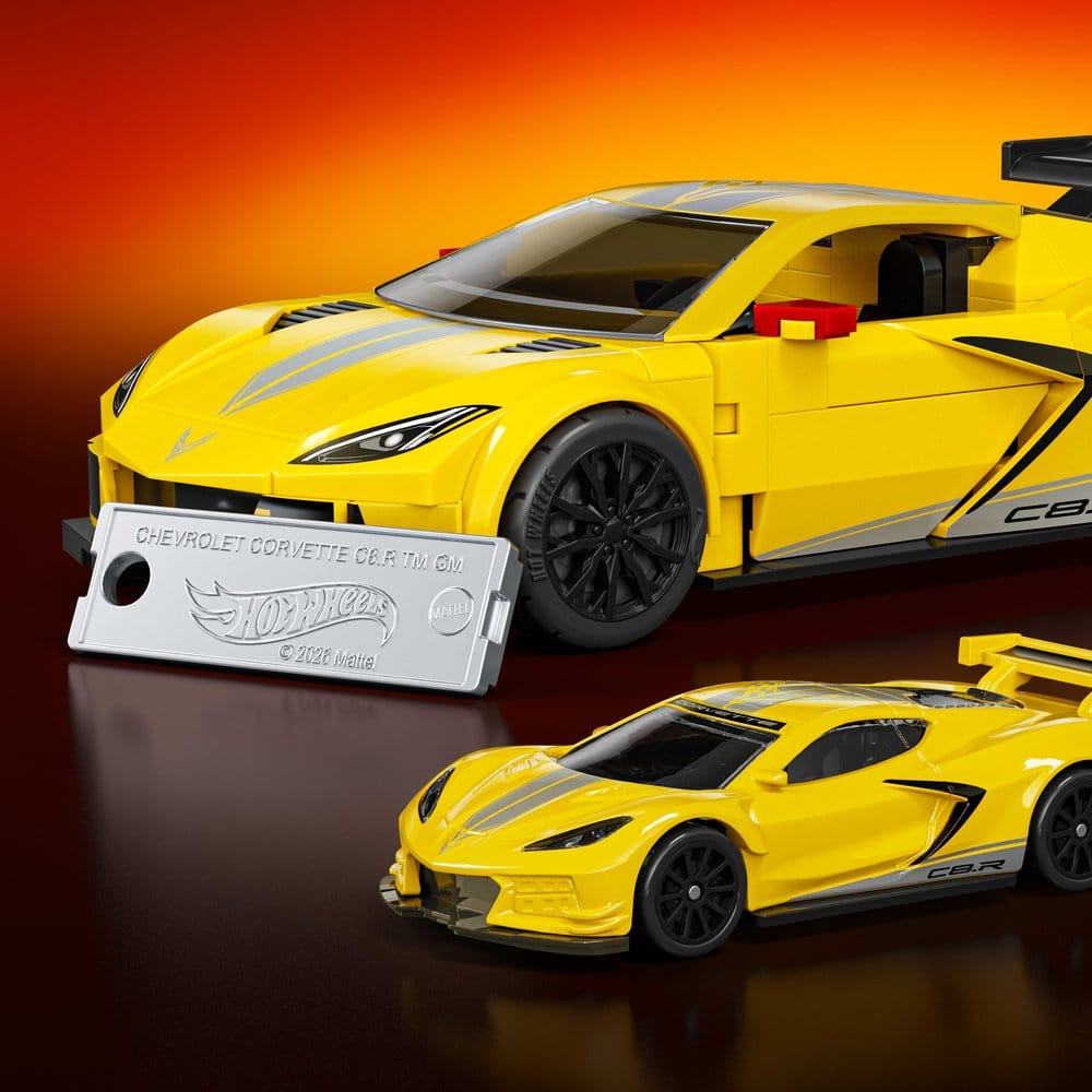Hot Wheels Speed Mattel Brick Shop Building Set 1/32 '20 Corvette C8.R
