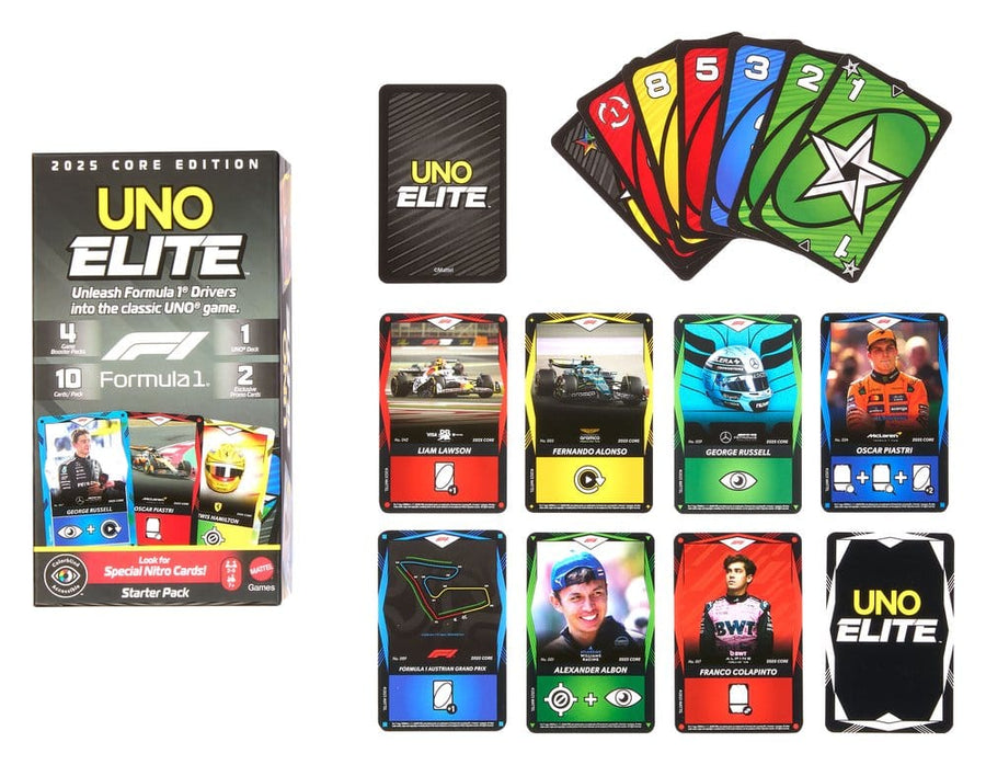 Formula 1 UNO Card Game Elite F1 Starter-Set