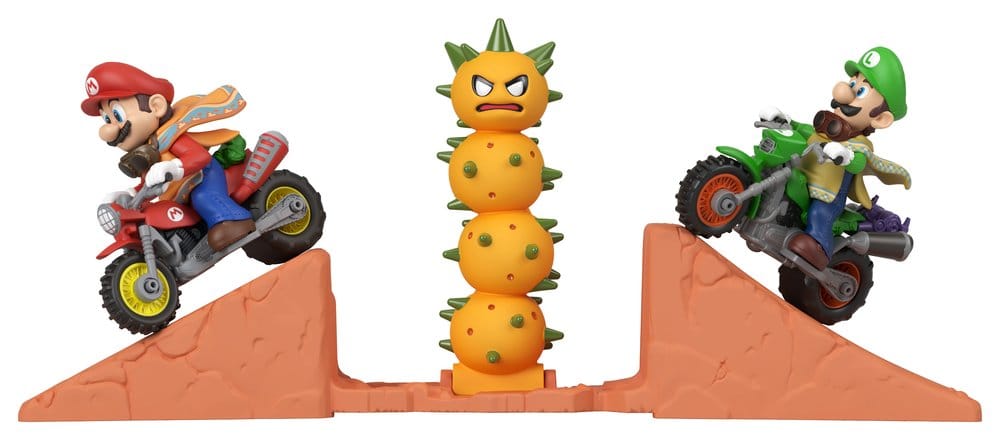 The Super Mario Galaxy Movie Hot Wheels Playset Mario & Luigi Desert Jump