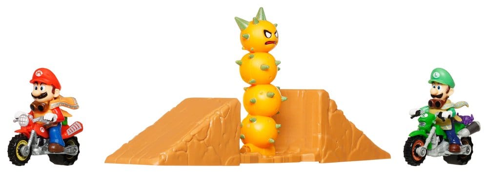 The Super Mario Galaxy Movie Hot Wheels Playset Mario & Luigi Desert Jump