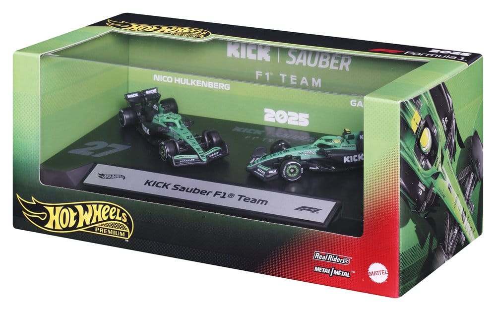 Formula 1 Hot Wheels Premium Die-Cast Vehicles 2-Pack 1/64 KICK Sauber Team