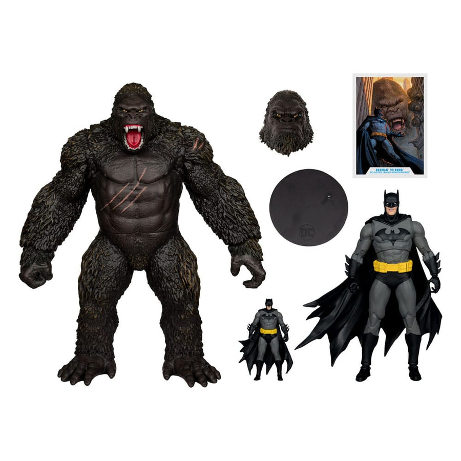 DC Comics - DC Justice League Monsterverse DC Multiverse Action Figures 2-Pack - Batman & Kong