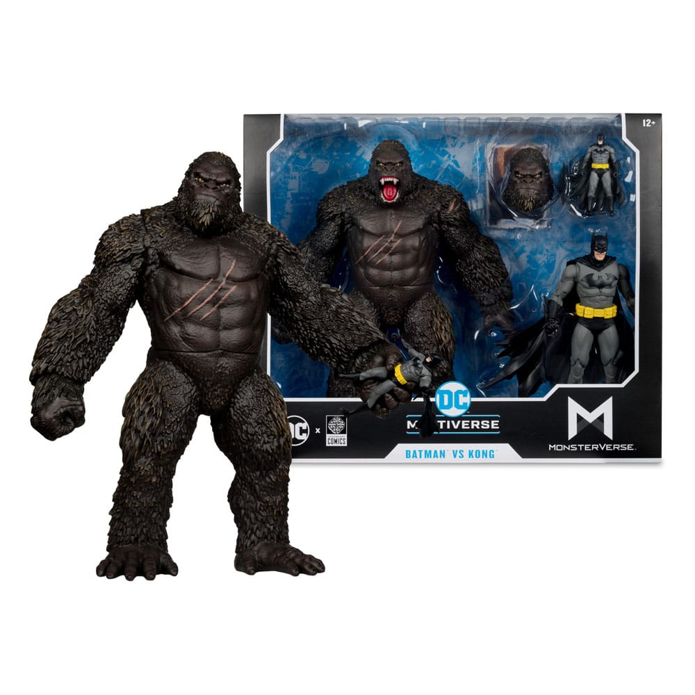 DC Comics - DC Justice League Monsterverse DC Multiverse Action Figures 2-Pack - Batman & Kong