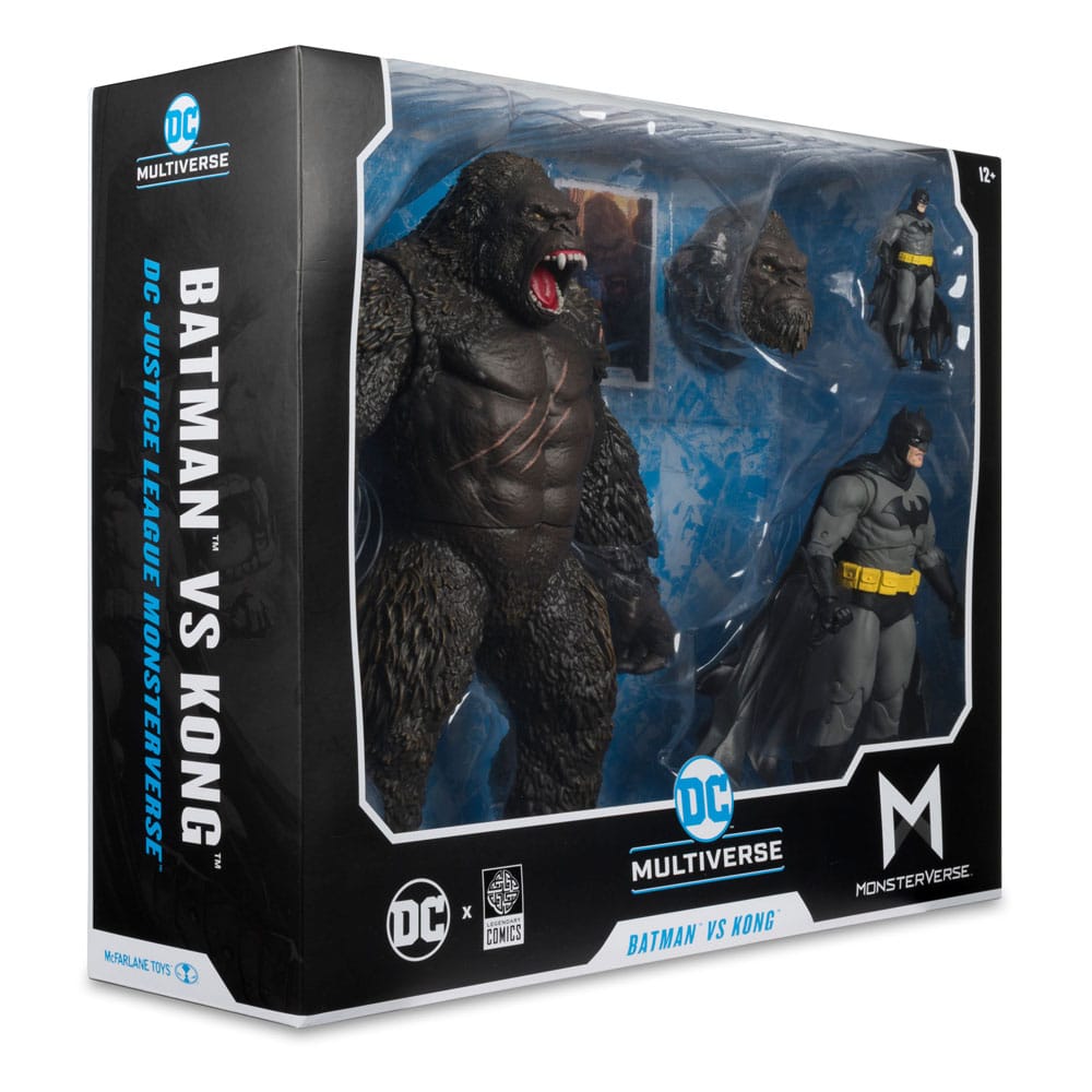 DC Comics - DC Justice League Monsterverse DC Multiverse Action Figures 2-Pack - Batman & Kong
