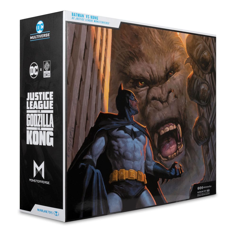 DC Comics - DC Justice League Monsterverse DC Multiverse Action Figures 2-Pack - Batman & Kong