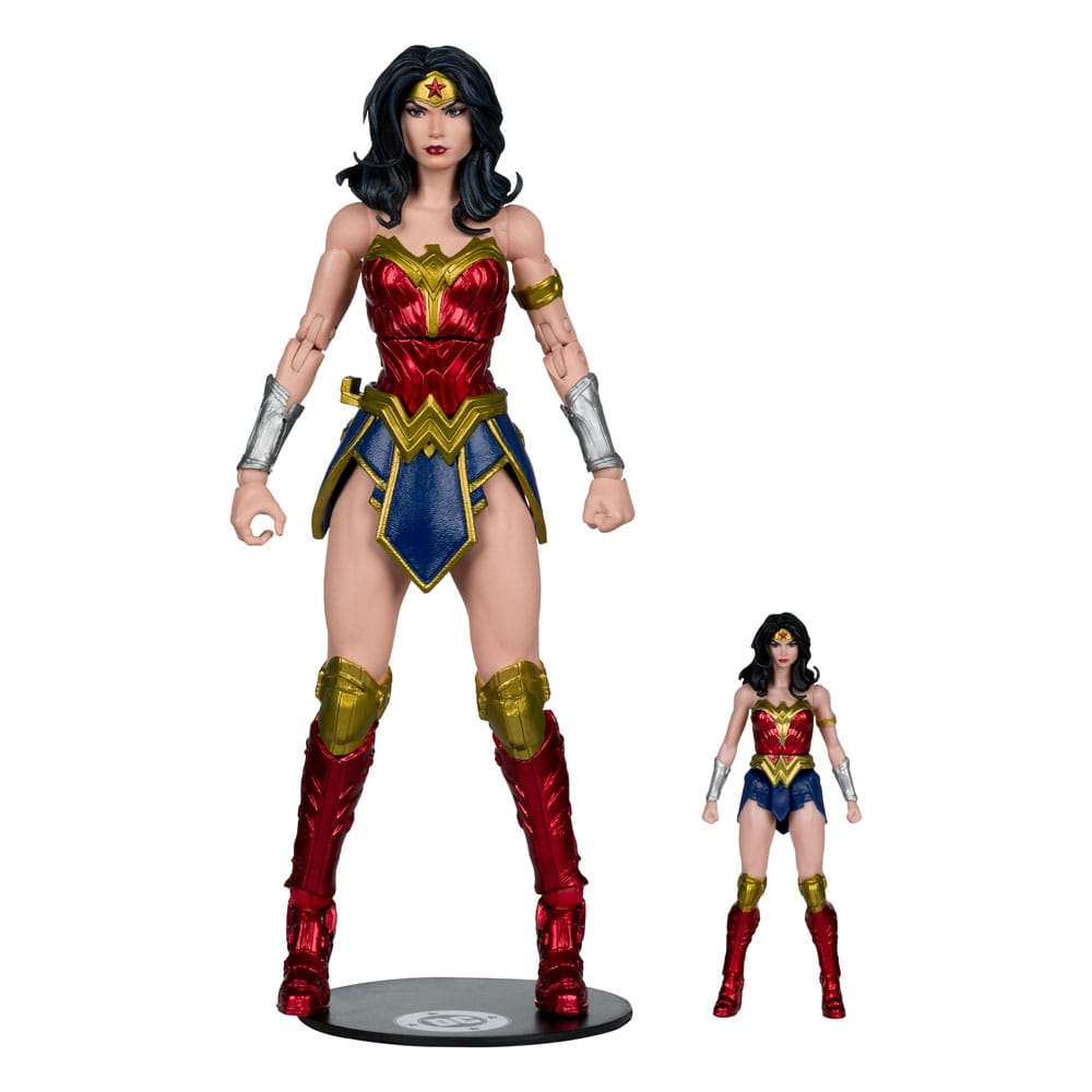 DC Justice League Monsterverse DC Multiverse Action Figures 2-Pack Wonder Woman Vs. Atomic Blast Godzilla 18 cm