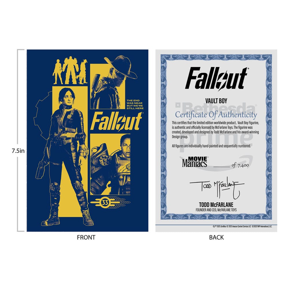 Fallout Movie Maniacs Action Figure Vault Boy Version 3 14 cm