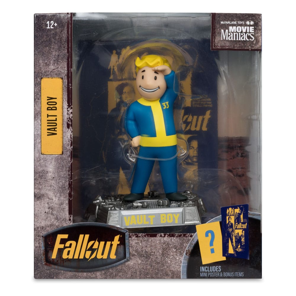 Fallout Movie Maniacs Action Figure Vault Boy Version 3 14 cm