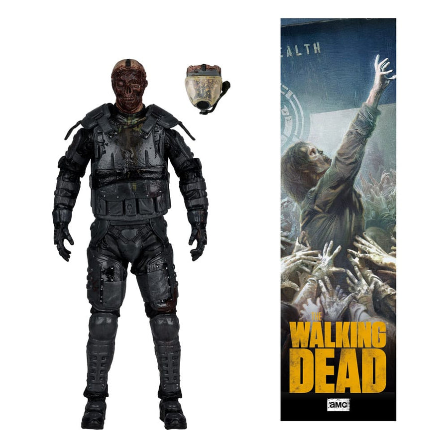 The Walking Dead  Action Figure Gas Mask Zombie (Season 4) 13 cm