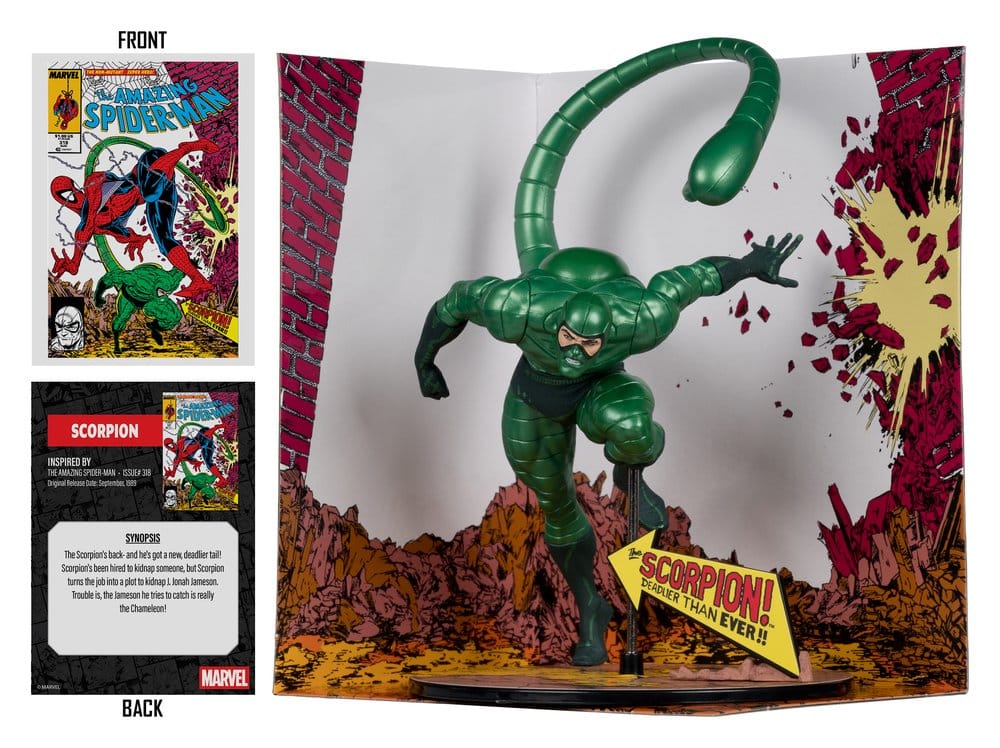 Marvel PVC Statue !/10 Scorpion (Metallic) (The Amazing Spider-Man #318) (Gold Label) 18 cm