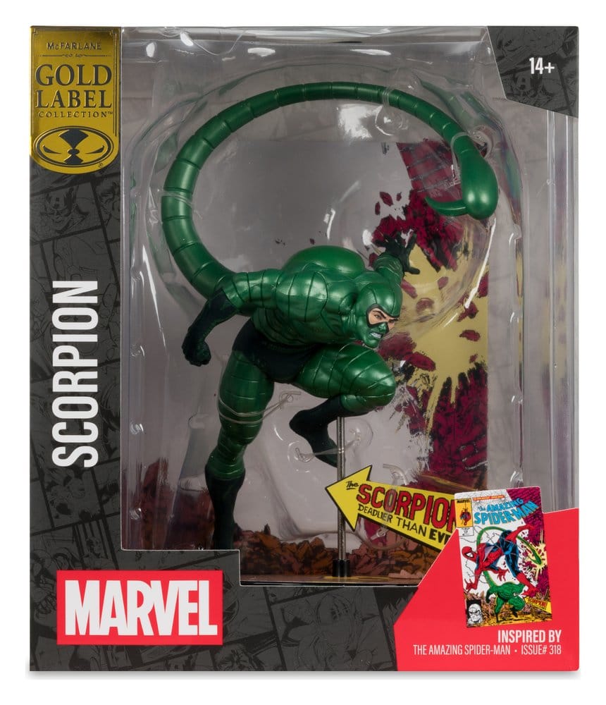 Marvel PVC Statue !/10 Scorpion (Metallic) (The Amazing Spider-Man #318) (Gold Label) 18 cm