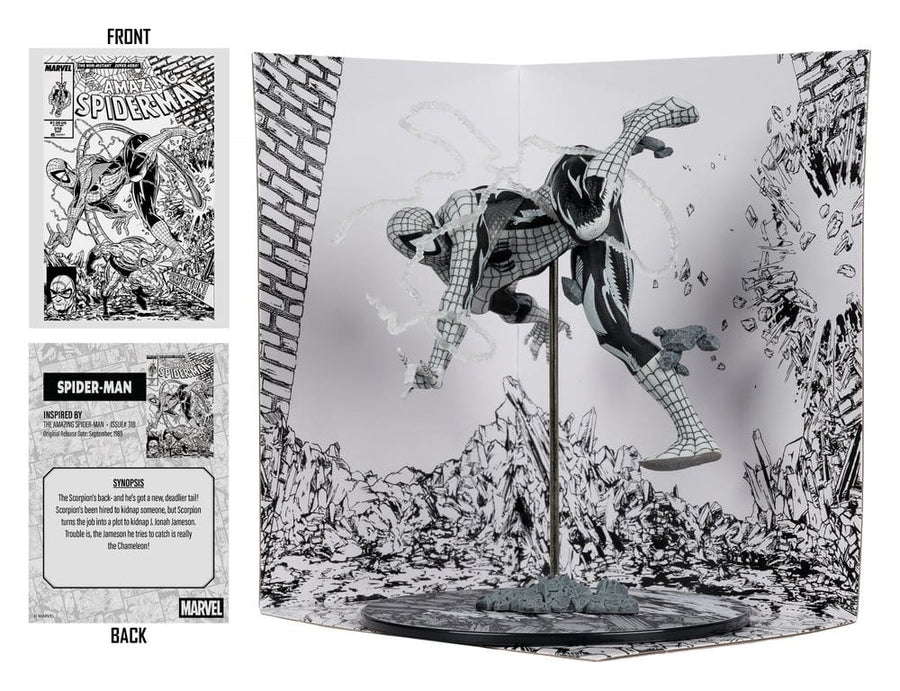 Marvel PVC Statue !/10 Spider-Man (Line Art) (The Amazing Spider-Man #318) (Gold Label) 17 cm