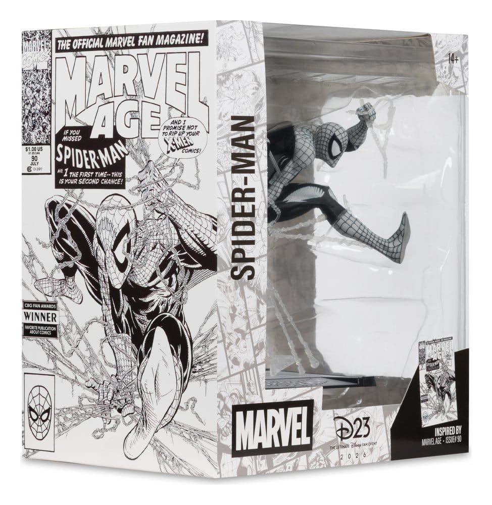Marvel PVC Statue 1/10 Spider-Man (Marvel Age #90) (Line Art) 18 cm