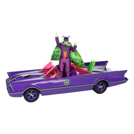 DC Comics - DC Retro Action Figure with vehicle Batman 66 Batmobil with Joker (Gold Label)