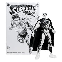 DC Comics - DC Direct Page Punchers Action Figures & Comic Book Pack of 4 Superman Series (Sketch Edition) (Gold Label)