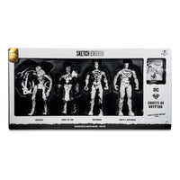 DC Comics - DC Direct Page Punchers Action Figures & Comic Book Pack of 4 Superman Series (Sketch Edition) (Gold Label)