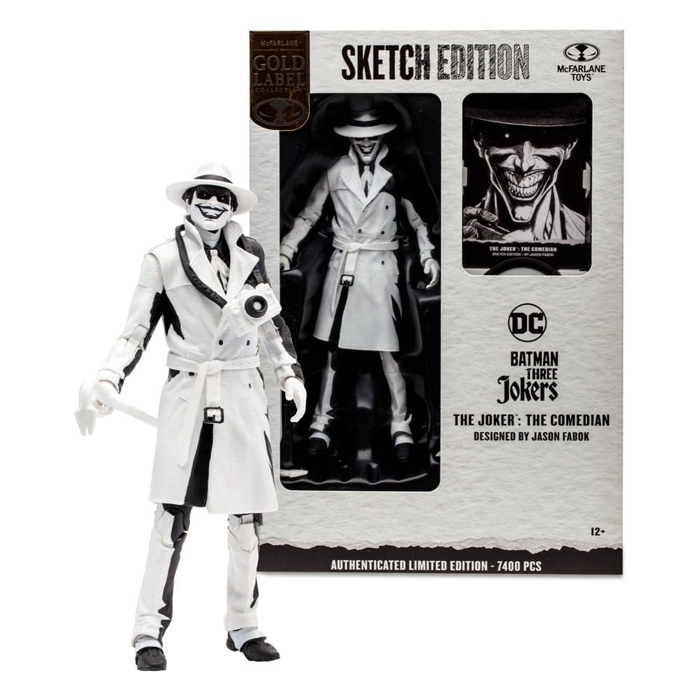 DC Comics - Batman: Three Jokers DC Multiverse Action Figure - The Joker: The Comedian Sketch Edition (Gold Label)
