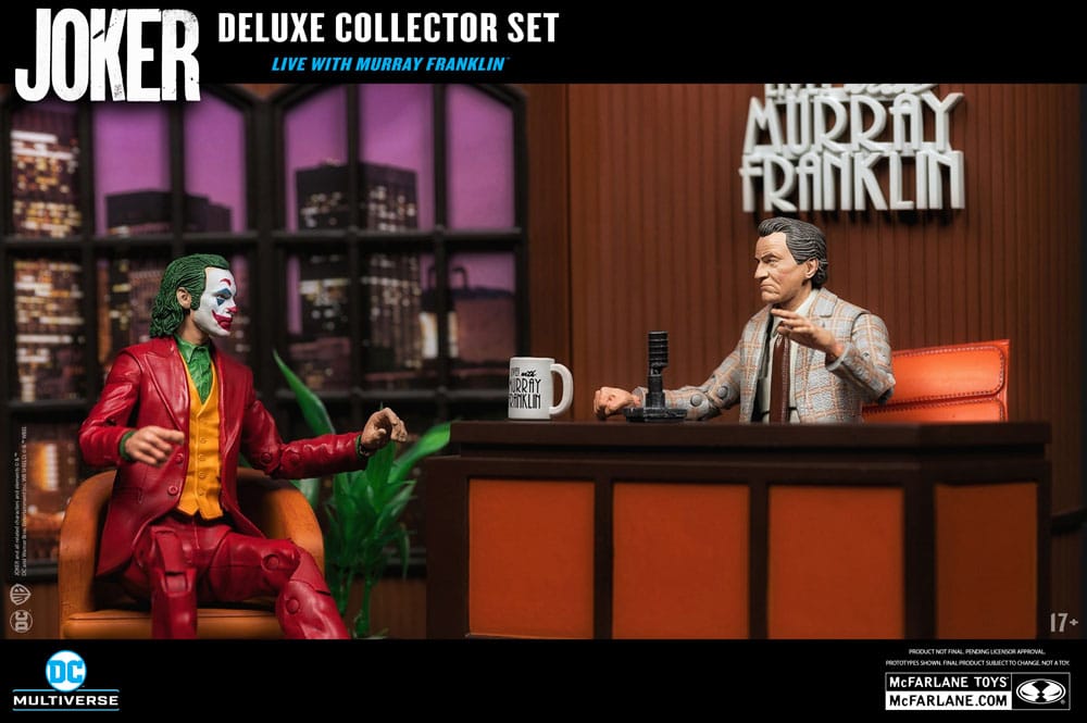 DC Comics - Joker DC Multiverse (Joker Movie) Deluxe Colllector Action Figure - The Joker (Live with Murray Franklin) Limited Edition