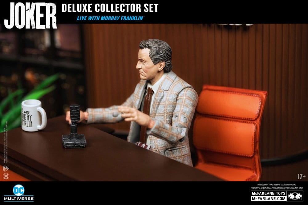 DC Comics - Joker DC Multiverse (Joker Movie) Deluxe Colllector Action Figure - The Joker (Live with Murray Franklin) Limited Edition