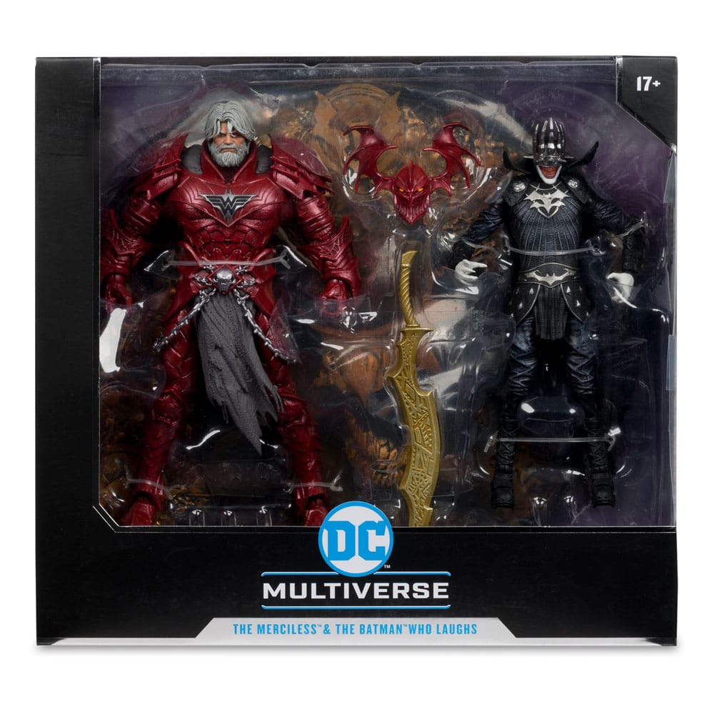 DC Multiverse McFarlane Collector Edition Action Figure 2-Pack #04 Batman who laughs (Knight Armor) & Merciless (Dark Multiverse)  18 cm