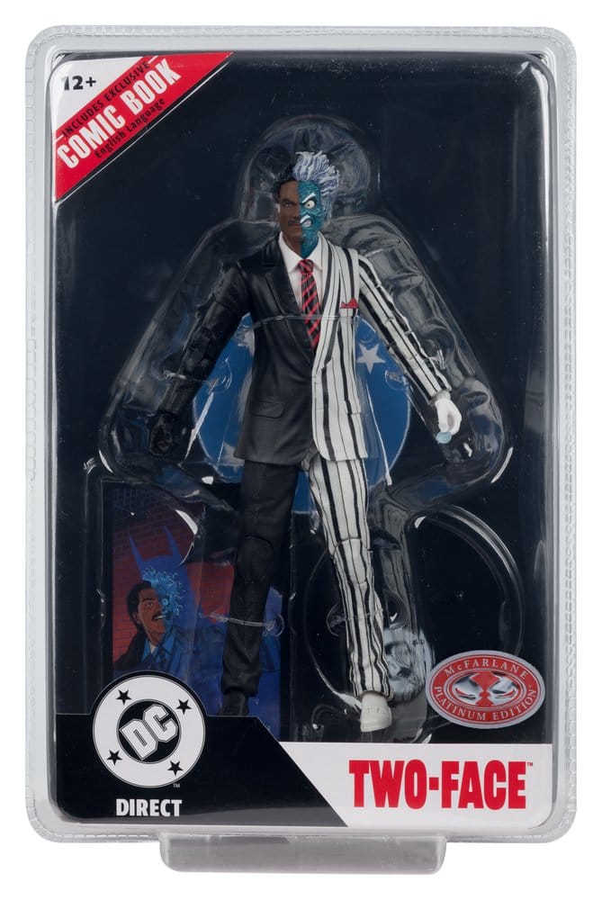 DC Direct Page Punchers Action Figure Two-Face (Batman 89) (Red Platinum Edition) 19 cm