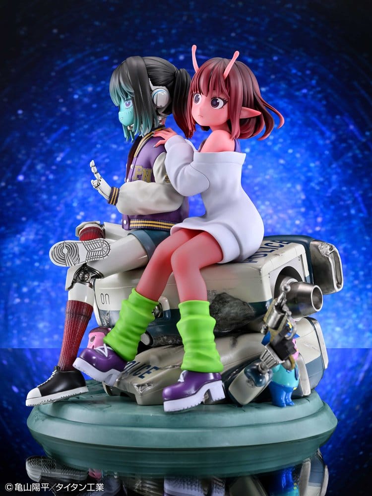Milky Subway The Galactic Limited Express PVC Figures 2-Pack Chiharu & Makina 18 cm