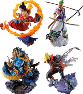 One Piece Petitrama PVC Mini Statue Logbox Re Birth Wano Kuni Vol. 1 Set 9 cm