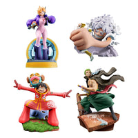 4 Characters (One Piece) Petitrama Mini Statue, Logbox Re Birth Egghead Set