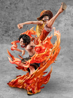 One Piece P.O.P NEO-Maximum PVC Statue Luffy & Ace Bond between brothers 20th Limited Ver. 25 cm