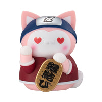 Naruto-Nyaruto! Mega Cat Project Nyaruto! Trading Figures Beckoning cat fortune one more time 7 cm Assortment (6)