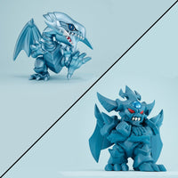 Blue Eyes White Dragon & Obelisk the Tormentor (Yu-Gi-Oh!) Duel Monsters Megatoon (with gift)