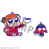 Gintama x Okawabukubu Rubber Mascot Buddycolle Rubber Charms Gintama Oshanti 7 cm Assortment (8)