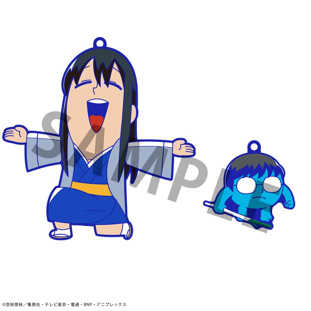 Gintama x Okawabukubu Rubber Mascot Buddycolle Rubber Charms Gintama Oshanti 7 cm Assortment (8)