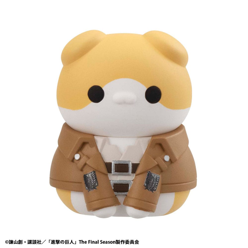 Attack on Titan Mega Cat Project Attack on Tinyan Trading Figures Gathering Scout Regiment danyan! 3 cm Assortment (8)