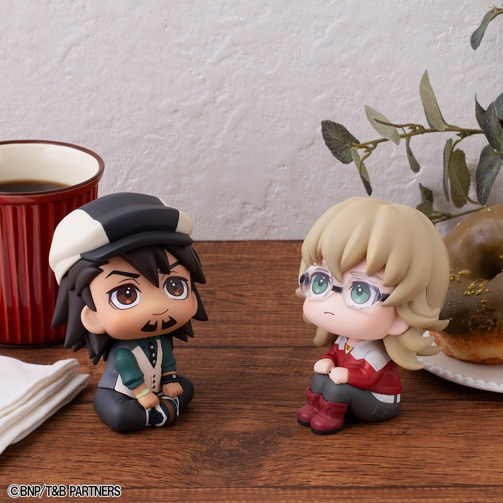 Tiger & Bunny Look Up PVC Statues Kaburagi T Kotetsu & Barnaby Brooks Jr. Set (with gift) 11 cm