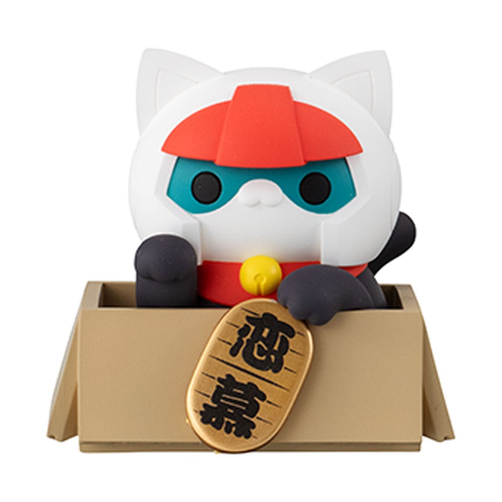 Mobile Suit Gundam Mega Cat Project Trading Figure Cats Luckycat 6 cm Blind Box Assortment (6) (with gift)