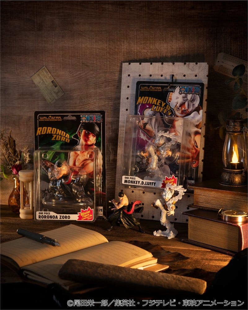One Piece Wallstar PVC Figures 2-Pack Monkey D. Luffy Gear Fifth & Roronoa Zoro (with gift) 10 cm