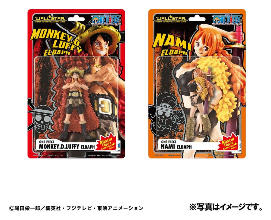 One Piece WALLSTAR PVC Figures 2-Pack Monkey D. Luffy & Nami Ver. Elbaph 11 cm (with gift)