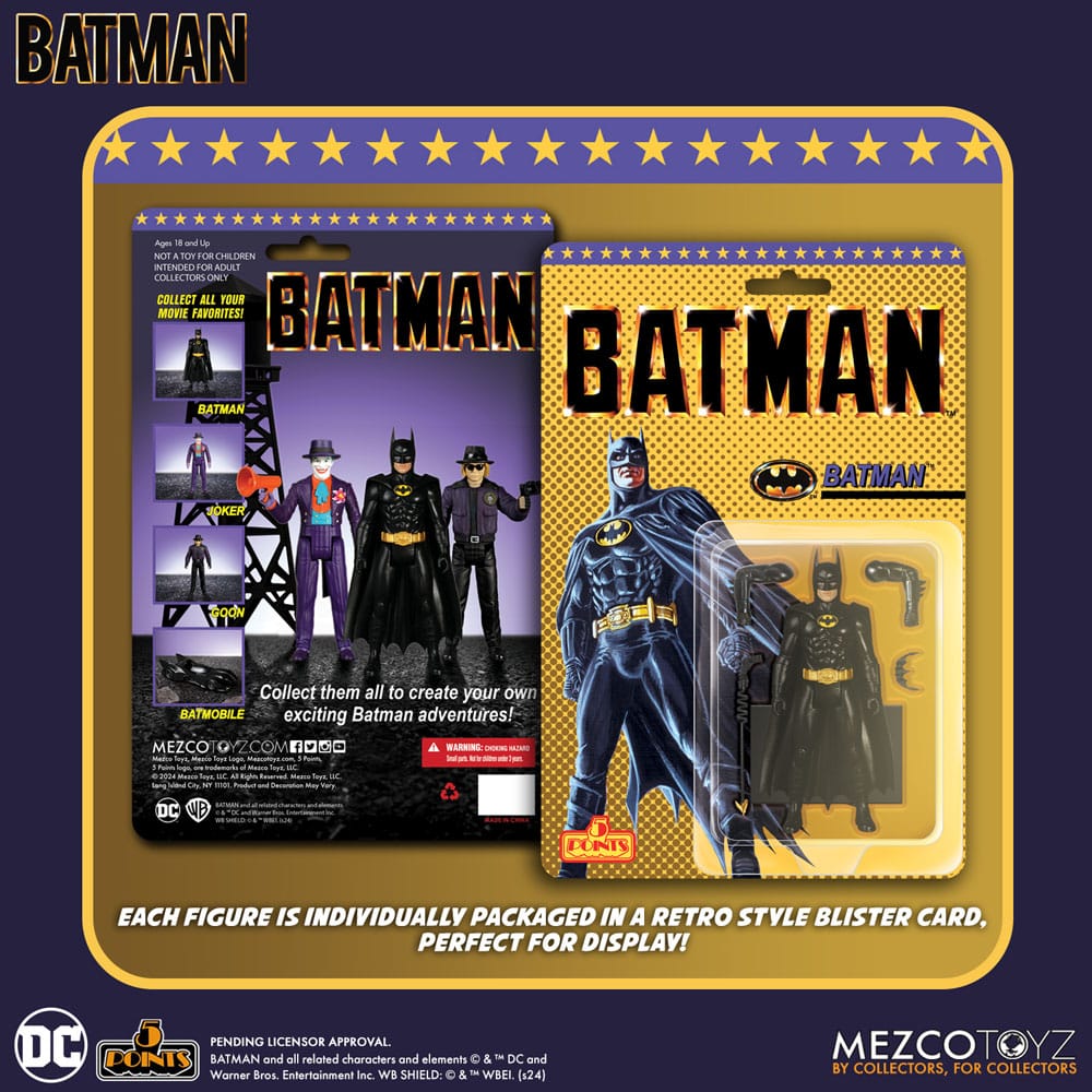 DC Comics - Batman (1989) 5 Points Action Figures - 9 cm Assortment (24)