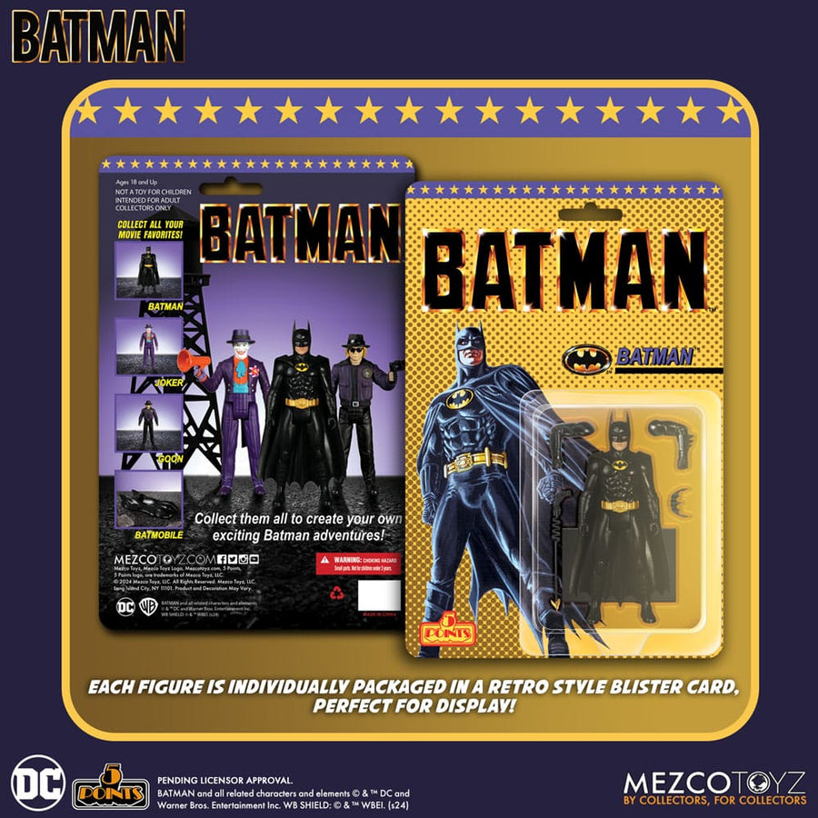 DC Comics - Batman (1989) 5 Points Action Figures - 9 cm Assortment (24)