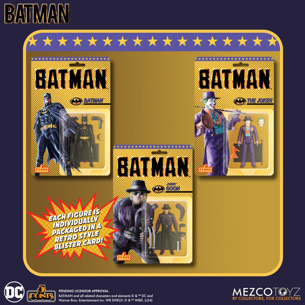 DC Comics - Batman (1989) 5 Points Action Figures - 9 cm Assortment (24)