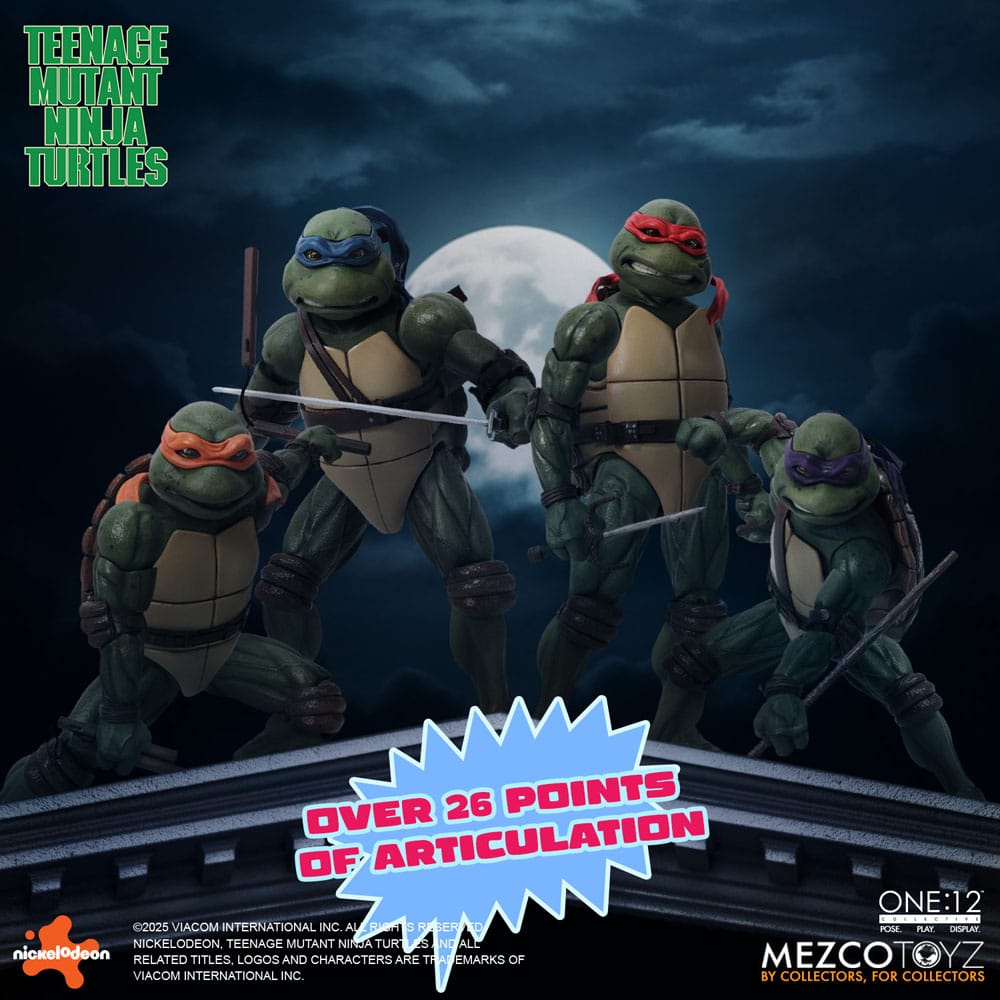 Teenage Mutant Ninja Turtles Figures box set 1/12 Teenage Mutant Ninja Turtles (1990 Movie) 15 cm