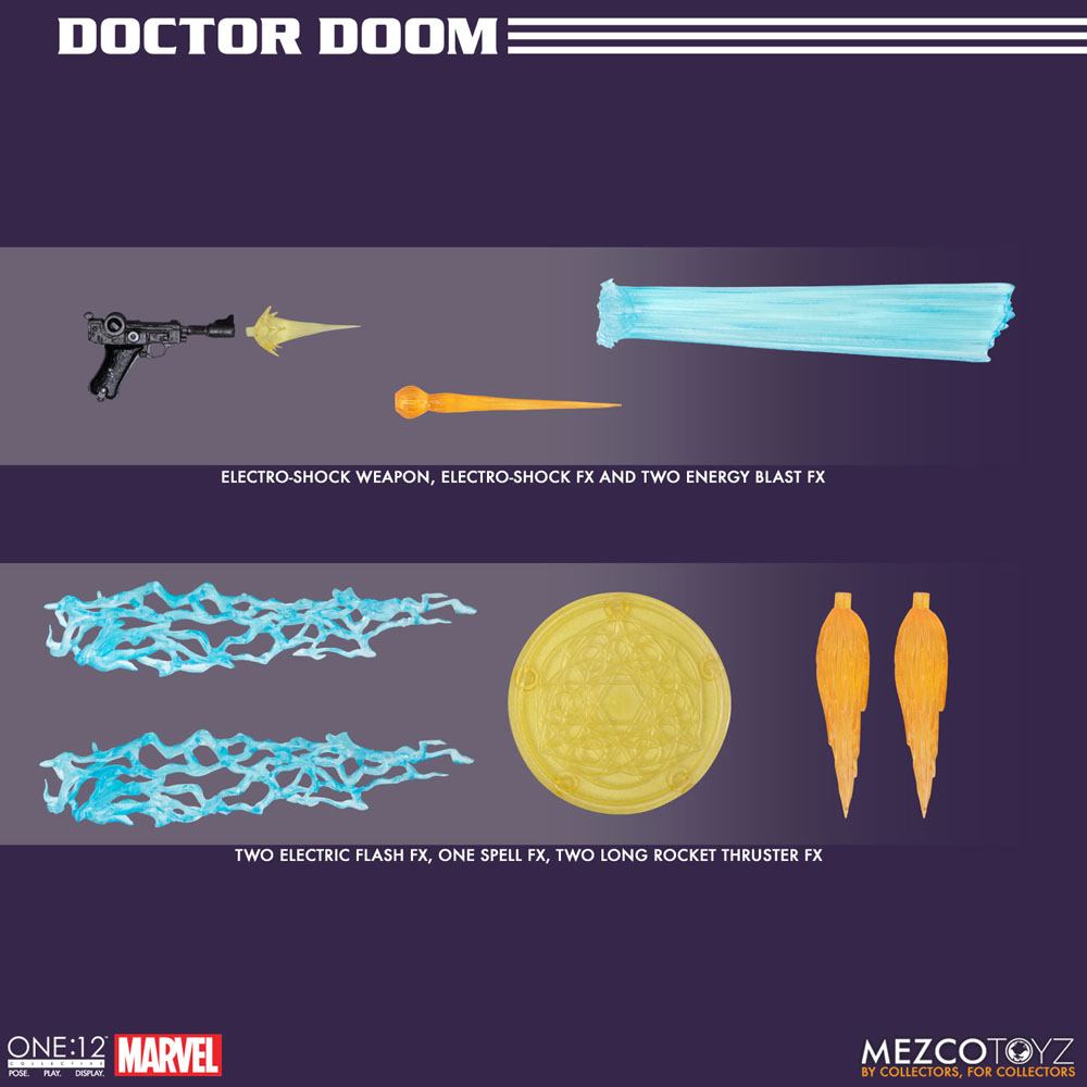 Marvel Action Figure 1/12 Doctor Doom 17 cm